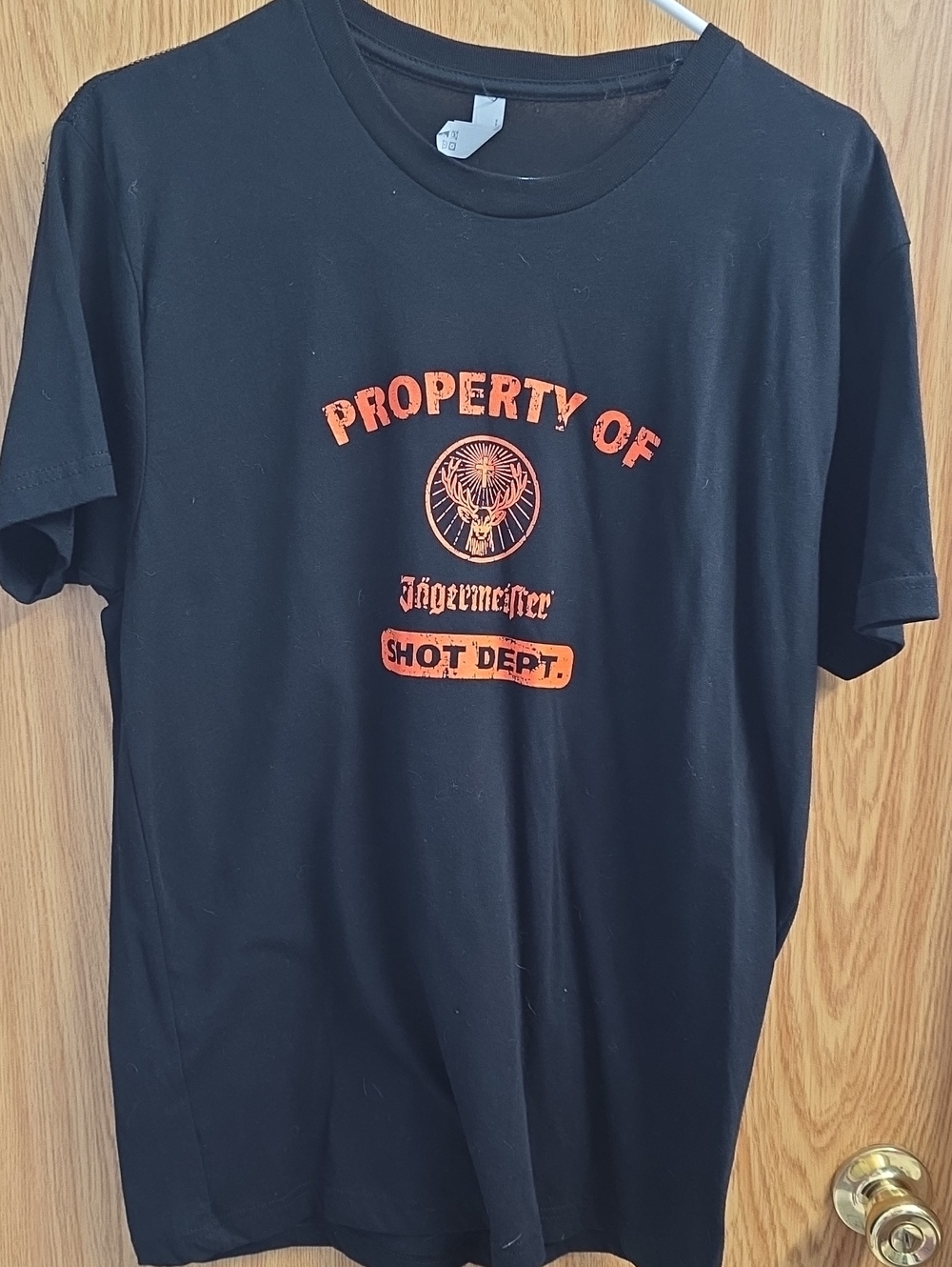 Jagermeister Black T-Shirt with Orange Logo